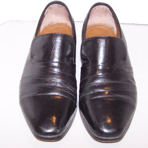 MEN"S STACY ADAMS SLIP ON BLACK DRESS SHOES S3380